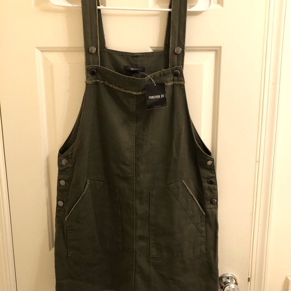 FOREVER 21 - Olive Overall Dress